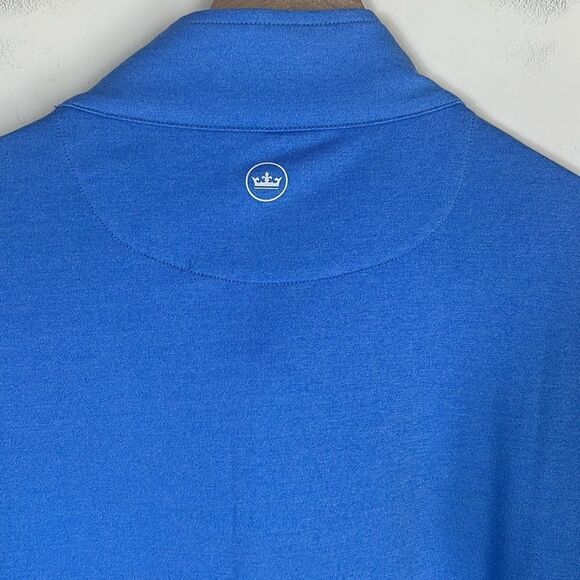 Peter Millar Crown Comfort Half Zip Pullover Sweater Golf Blue Size XL - Picture 5 of 7
